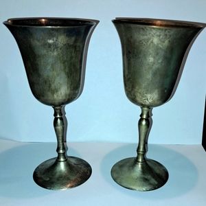 Leonard E.P.N.S. Silver plated goblets FIRE SALE ONLY $20!! 3/20-3/27